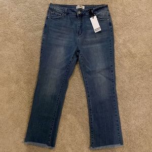frayed cropped bootcut Hammer Jeans size jr 15
